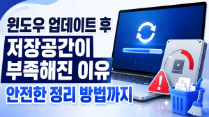 윈도우 업데이트 후 저장공간 윈도우 업데이트 후 저장공간