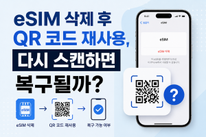 eSIM 삭제 후 QR 코드 재사용 가능 여부 쉽게 확인하는 방법