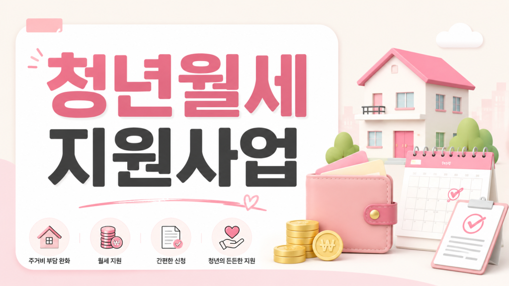 2026 청년월세지원 조건과 신청 방법｜월 최대 20만 원, 최대 24개월 지원