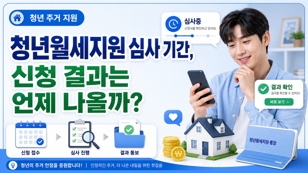 청년월세지원 심사 기간
