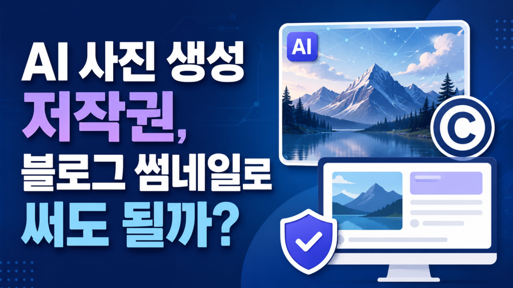 AI 사진 생성 저작권