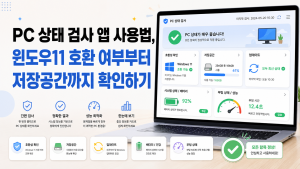 PC 상태 검사 앱 사용법