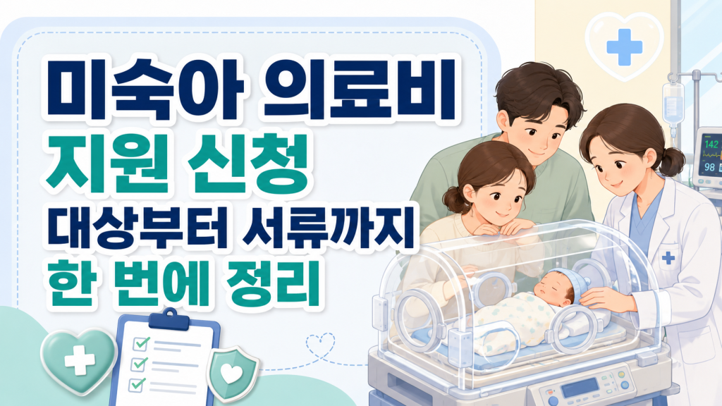 미숙아 의료비 지원 신청