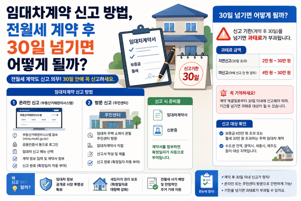 임대차계약 신고 방법