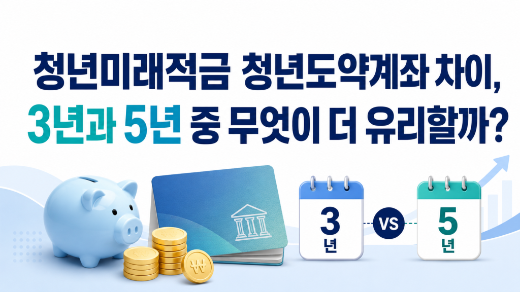 청년미래적금 청년도약계좌 차이